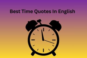 Best Time Quotes In English