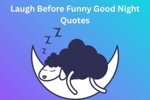 Laugh Before Funny Good Night Quotes